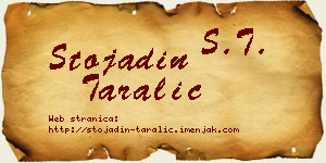 Stojadin Taralić vizit kartica